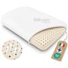 Dream Materassi DREAM Cuscino Memory Foam Cervicale Saponetta AIR 12 cm - Cuscino per Dormire Traspirante Certificato Dispositivo Medico - Guanciale letto Made in Italy Federa Lavabile in Argento Antibatterico