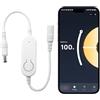 JBdusn WiFi Bluetooth Controller per strisce LED DC12-24V, controllato tramite app per strisce, controller LED dimmer Tuya/Smart Life con sistema Android e iOS per tutte le strisce LED 3528 5050 2835