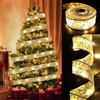 KATELUO Nastro Luminoso Natale, 10m 100 LED Luci Natale Fata Filo di Rame Luci, Stringa Fata Luci LED Nastro di Natale, Catena Luminosa per Albero di Natale, per Natalizie, Matrimoni, Feste Decorazione