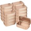 Forever bene Scatola Latta Rettangolare con Coperchio a Cerniera, 9,5 x 6 x 2,2 cm, Scatolina in Metallo Nera Vuota, Contenitore Latta per Organizzazione, Fai da Te, Viti e Minuteria