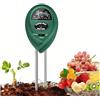 TLLTKOK Tester del suolo, misuratore di umidità del suolo, rilevamento dell'illuminazione 3 in 1, valore del pH, tester multifunzionale per il pH del suolo, ideale per giardino, prato, fattoria, uso interno