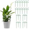 HMYCL Confezione da 12 pali di supporto per piante, anello di supporto semicircolare in plastica, supporto per fiori da giardino per peonie, monstera, ortensie e piante rampicanti, paletti per piante da