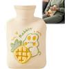 Eclove Borsa Dell'Acqua Calda Di Alta Qualità, 1L Borsa Dell'Acqua Calda A Tenuta Stagna, Bottiglia Di Acqua Calda In Gomma, Scaldamani e Scaldapiedi Per Casa, Ufficio, Viaggi (Giallo)