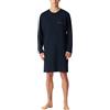 Schiesser Herren Nachthemd Lang-Bigshirt-Sleepshirt-Organic Cotton-Comfort Nightwear Maglia Lunga, Blu Notte_182901, 54 Uomo
