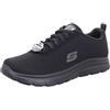 Skechers Flex Advantage - Bendon Sr, Scarpe da Ginnastica Uomo, Nero Schwarz Black Mesh Water Stain Repellent Treatment Blk, 39 EU