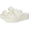 Crocs Brooklyn Buckle Low Wedge, Sandali Donna, Chalk, 42/43 EU