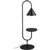 MINIFORMS lampada da terra OZZ con mensola portaoggetti - LS 11 FRASSINO NERO