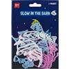 APLI Kids 19257 PECES 12 adesivi per soffitto e parete illuminanti al buio