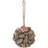 THUN - Palla decorativa con pigne oro-8 * 8 * 8 cm