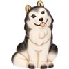 THUN - Husky Polo in ceramica, grande -10,3x10,7x15,4 cm