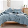 ROSGONIA Dusty Blue Twin/Twin XL Set copripiumino per ragazzi e ragazze, 1 piumino blu e 1 federa, leggero per bambini per tutte le stagioni