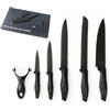 maryse Set Coltelli da Cucina Antiaderenti in Acciaio Inossidabile 6 pezzi - Kit Essenziale con Pelapatate, Multiuso - Lame Affilate e Manici Ergonomici - Ideale per Carne, Verdure, Pane e Frutta