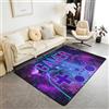 Loussiesd Galaxy Gaming Camera da letto Tappeto Gamer Gamepad Area Tappeto morbido per soggiorno, camera da letto, antiscivolo, per videogame Controller cielo stellato, decorazione 100 x 150 cm