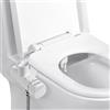 Yolife Bidet, accessorio per bidet ultra sottile per WC con doppio ugello autopulente non elettrico (pulizia posteriore/femmina), pressione dell'acqua regolabile (con tubo da 2 m)