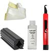 Prevessel Kit di presa da golf, kit di regripping con 15 nastri e morsa morsetto gancio lama solvente, per driver di golf, cunei, ferri da stiro, putters albero riparazione