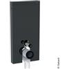 Geberit Monolith modulo sanitario per WC a pavimento, 131003JK5, Monolith lava/nero cromato spazzolato [Elementi ad Incasso > Elementi Incasso per WC]