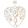 Brilio Silver Ornamento Beautiful Silver Bicolor Pendant with Zircons Heart PT81WR sBS2268 Marca