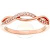 Beneto Anello Pink Gold Plated Silver Ring with AGG191 Crystals - Circuit: 56 mm sBE0436-56 Marca, Estándar, Metallo Non prezioso, Nessuna Pietra preziosa