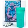 EYESHAKER Set - Dispositivo brevettato per la pulizia degli occhiali in pacchetto completo - Innovativa pulizia degli occhiali come dall'ottica per lenti e telaio (Green Summer Edition)