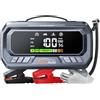 YaberAuto Power Bank con compressore, 160 PSI 6500 A, dispositivo di avviamento per auto, PD 65 W, Power Bank per tutte le benzina e motore diesel da 12 l, avviamento con luce di emergenza da 600