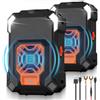 AUTOUTLET Repellente ad Ultrasuoni per Auto 18-36kHz,Supporta USB/Alimentazione Elettrica dell'auto 12V,Funzione di Avvio/Arresto Automatico,Ultrasuoni per Topi con Luce LED,2 Pezzi