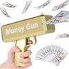 CPROSP Pistola Spara Soldi 100 Banconote False Incluse, Cash Pistol, Money Gun, Giocattolo Pistola per Soldi, Money Launching Pistol, Adatto per Feste,Matrimoni