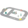 Janod - Circuito Veicoli Bolid in Feltro e Legno FSC - Giocattolo Prima Infanzia - Circuito in Feltro + 4 Vetture + 5 Accessori - dai 2 Anni, J04631