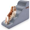 Rugotuyonr Scaletta per cani, scalini per cani, 5 livelli, 40 x 87 x 60 cm, per divano e letto alto, gradini antiscivolo, rampa in schiuma alta 60 cm, ideale per piccoli animali domestici, gatti anziani con