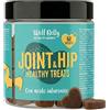 Wolf Belly Natural Pet Goodness Wolf Belly - Condroprotettore per Cani con Acido Ialuronico (60 Biscotti al Gusto Fegato) Glucosamina, MSM e Collagene | Potente Antinfiammatorio per Articolazioni Forti - Prodotto in Europa