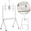 MACLEAN Supporto/carrello TV Maclean MC-114 W per uno schermo 55-100'' max 120kg/10kg Bianco [MC-114 W]