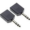 Keple Spina jack stereo da 6,35 mm a 2 prese stereo gemelle da 6,35 mm Adattatore splitter doppio stereo 1/4 Y, Confezione da 2