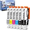 DOUBLE D PGI-530 CLI-531 Cartucce per Canon 530 531 per Canon TS8750,6-Pack | Per Canon 530XXL 531XXL,per Stampante Canon Pixma TS8750 TS8751,1PGBK 1Nero 1Ciano 1Giallo 1Magenta 1Grigio