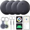 Reyke Android Tracker, Smart Tag compatibile con Google Find My (solo Android), localizzatore per chiavi, bagagli, valigia, portafoglio, confezione da 4