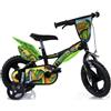 Dino bikes Bicicletta 12 Pollici Dinosaur con Stabilizzatori - Dino Bikes