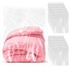 EXIN DEHCEN 10 Pezzi Sacchetti con Cerniera Extra Grandi Borse da Viaggio Trasparenti, 60 x 80 cm Sacchetto Sigillato, Multifunzione Organizer Sacchetti in Plastica Trasparente Richiudibili per Vestiti