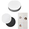 Homirty 10 Pezzi Magneti da Frigorifero a Sublimazione, Sublimazione in Bianco Magneti, Magnet Decorativi, Magnete Frigo Personalizzabile, Magnet da Frigorifero Sublimazione in Bianco (Rotondo)