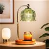 Paryou Lampada Scaldacera con Timer Elettrico Regolabile in Altezza Lampada Scaldacera Dimmerabile per Cera Lampada in Vaso con 2 Lampadine per Decorazione Casa e Ufficio
