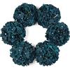 DuHouse Fiori artificiali di ortensia in seta più grandi con stelo, fiori finti di ortensia per matrimoni, casa, giardino, centrotavola, confezione da 6(blu pavone)