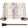 BTF-LIGHTING 5050SMD SK6812 IC RGBW 4in1 Striscia LED indirizzabile RGB+Bianco Naturale 4500K DC12V 5M 60LEDs/m PCB bianco Dreamcolor Chasing Color IP30 Nastro LED non impermeabile per la decorazione