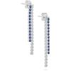 LillyMarie LILLY MARIE Orecchini Pendenti In Argento Sterling Con Cristalli Blu E Chiari Per Donne