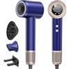 Vasip Asciugacapelli Ionico 160.000 giri/min con Diffusore, 59 dB,Blu