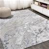 JONATHAN Y SOR203B-8 Verdure marmorizzato astratto tappeto interno, casual, contemporaneo, pulizia di transizione facile, camera da letto, soggiorno, non spargimento, grigio/blu, 240 cm X 300 cm