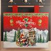 PETTI Artigiani Italiani - Copriforno Natalizio, Copriforno Cucina Natalizio, Copri Forno 40x50 cm, Copriforno Villaggio di Babbo Natale, 100% Made in Italy