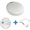 Ezviz Centralina A1 + 1 Sensore Antifumo + 1 Sensore Antiallagamento + 2 Telecomandi K2