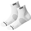 Helly Hansen Unisexe Chaussette de trail 2Pk, Blanc, 45-47