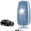 TOOMUME Cover Chiave TPU, Custodia Chiave Adatto per BMW 1/2/3/4/5/6/7 Serie X1 X3 X4 M3 M4 M5 F10 F20 F25 F30 F80 520 525 116i 118i 320i, Copri Chiavi Guscio Chiave Auto Telecomando - Smart Key