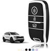 TOOMUME Cover Chiave TPU, Custodia Chiave Adatto per Kia Sportage Gt Line Sorento Picanto Soul Niro Rio Stonic Optima Ceed Forte Koup, Copri Chiavi Guscio Chiave Auto Telecomando - Smart Key