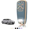 TOOMUME Cover Chiave TPU, Custodia Chiave Adatto per Audi A4 S4 RS4 B9 A5 S5 RS5 F5 A3 A6 A7 A8 A4L A6L Q2 Q3 Q5 Q7 SQ5 SQ7 S7 R8 4M D5 TT TTS, Copri Chiavi Guscio Chiave Auto Telecomando - Smart Key