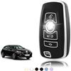TOOMUME Cover Chiave TPU, Custodia Chiave Adatto per BMW 1/2/3/4/5/6/7 Serie X1 X3 X4 M3 M4 M5 F10 F20 F25 F30 F80 520 525 116i 118i 320i, Copri Chiavi Guscio Chiave Auto Telecomando - Smart Key