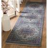 SAFAVIEH Tappeto Boho per Soggiorno, Sala da pranzo, Camera da letto - Artisan Collection, A Pelo Corto, Grigio e fucsia, 66 X 244 cm